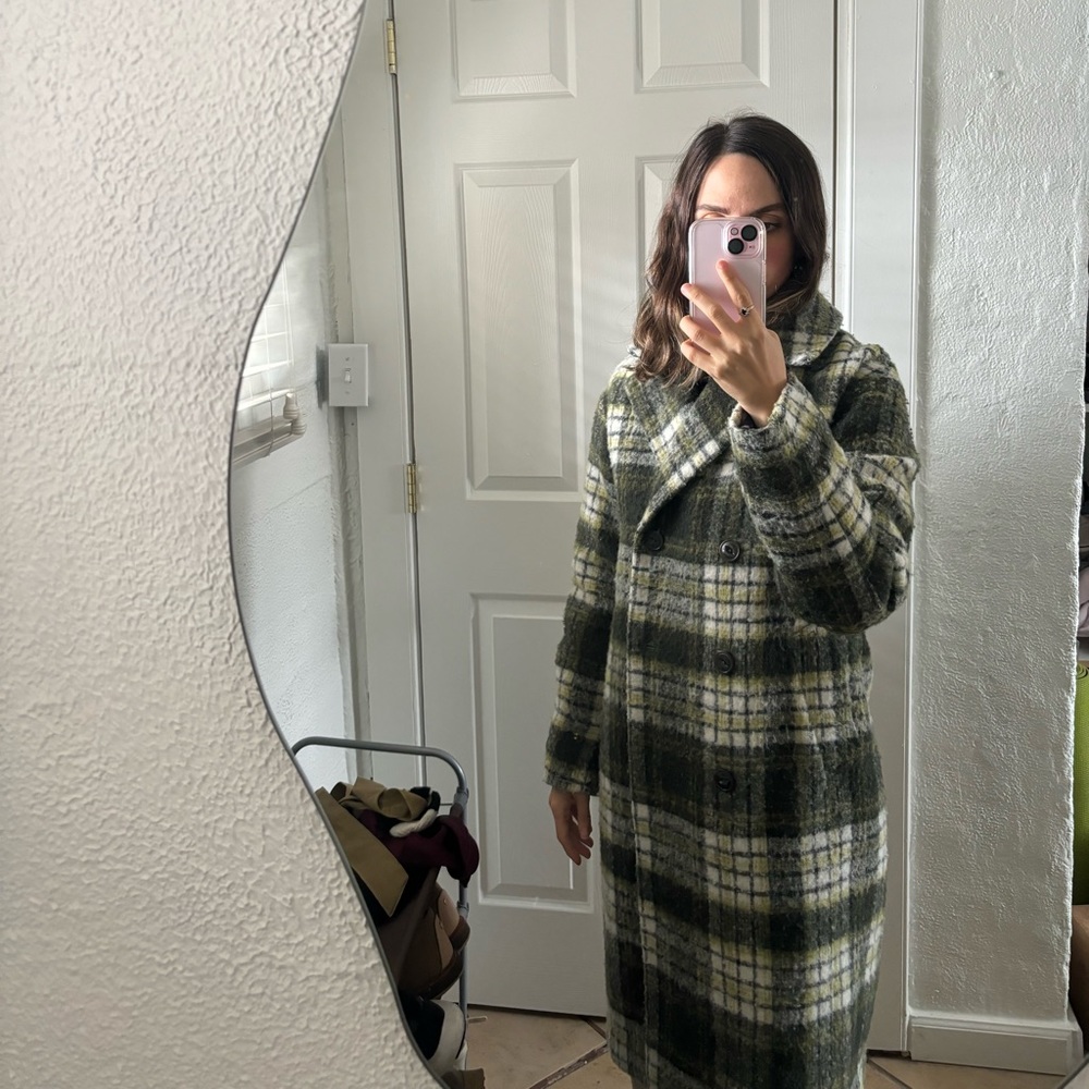 NVLT plaid oversized coat size XS